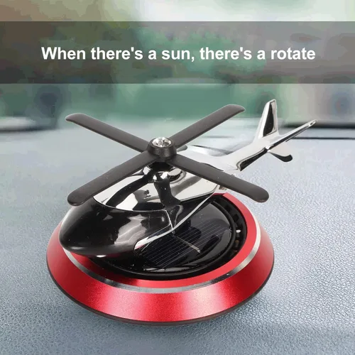 Vista 2 de Ambientador para automóvil, helicóptero mejorado para aromaterapia, ambientador giratorio solar con rotación solar, alivia el estrés y purifica