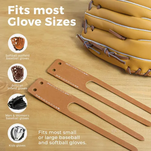 Vista 5 de TOFL Baseball Thumb & Pinky Replacement Loops for Baseball Gloves & Softball Mitts to Match Glove Relace Kit