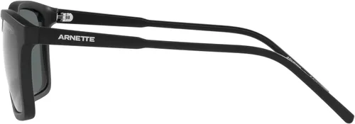 Vista 5 de ARNETTE An4283 Shyguy - Lentes de sol cuadrados para hombre, color negro mategris oscuro, polarizados, 2.205in, Negro mateGris oscuro polarizado.