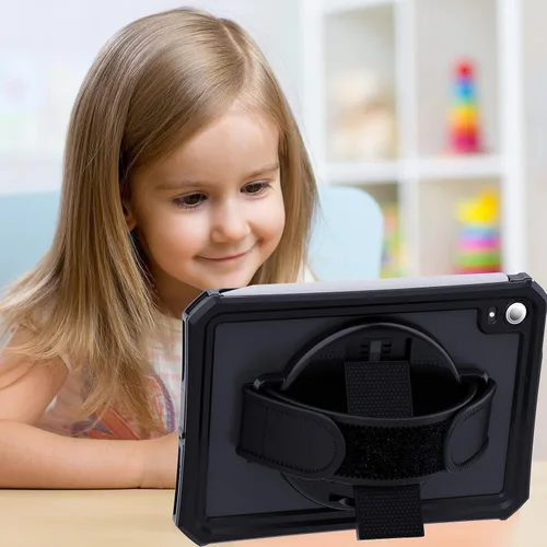 Vista 6 de Soporte adhesivo giratorio de 360 grados, soporte adhesivo ajustable multiángulo para tableta con correa de mano, compatible con iPad Pro 11/12.9