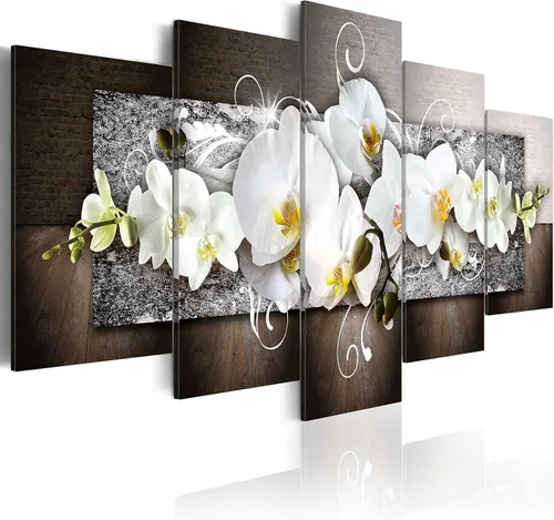 Vista 61 de Lienzo decorativo con impresión artística de diseño de orquídea de Artgeist Orquídea #01