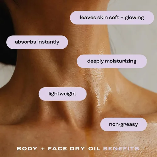 Vista 3 de Natural Inspirations Aceite seco para cuerpo y cara de lavanda Ylang 4oz