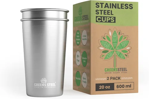 Vista 12 de Vasos para niños de 10 onzas – Vasos de acero inoxidable para el hogar, fiesta, campamento y actividades al aire libre – sin BPA, irrompibles, vasos