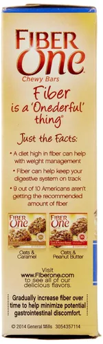 Vista 9 de Fiber One Barras masticables de avena y chocolate, snacks de fibra, 5 unidades (Paquete de 2)