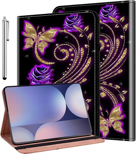 Vista 31 de ALILANG Funda para Samsung Galaxy Tab S5e de 10,5 pulgadas con lápiz capacitivo, a prueba de golpes plegable, negro (black horse)
