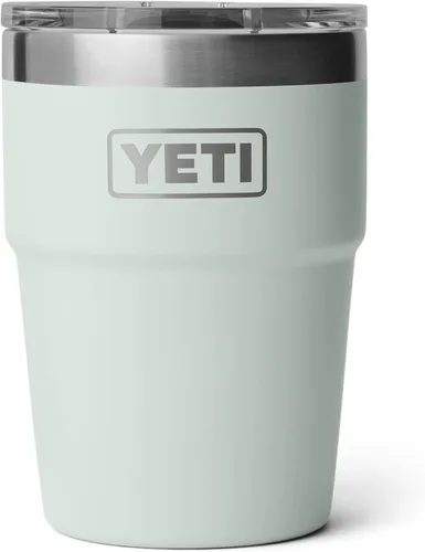 Vista 21 de YETI Rambler - Vaso apilable de 16 onzas, aislado al vacío, de acero inoxidable con tapa MagSlider Apilable