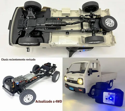 Vista 5 de WPL RC Car 1/10 Escala RC Kei Truck 4x4 Off Road Suzuki RTR