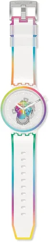 Vista 3 de Swatch Lets Parade SO27E107 - Reloj de cuarzo para hombre Transparente Movimiento de cuarzo