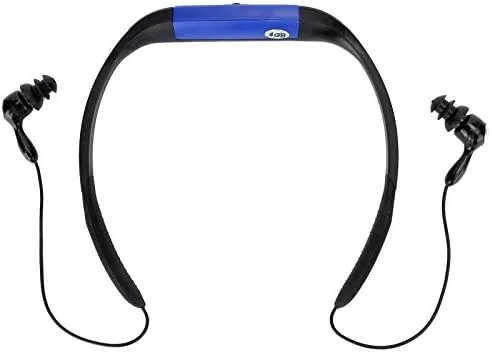 Vista 2 de Auriculares, IPX8 natación reproductor de música MP3, radio FM, diseño de silicona de ángulo cómodo, IPX8, para natación, surf y otros deportes