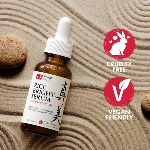 Vista 5 de Shinbi Beauty Productos japoneses para el cuidado de la piel - Suero iluminador de melasma de niacinamida para manchas oscuras, hiperpigmentación