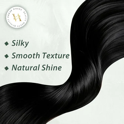 Vista 5 de Ugeat Extensiones de cabello humano con cinta invisible, extensiones de cabello negro con cinta, extensiones de cabello humano negro azabache