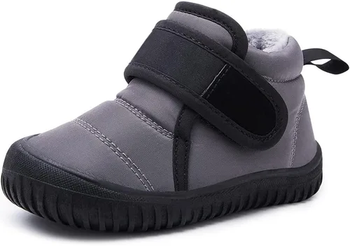 Vista 48 de BMCiTYBM Botas de nieve para bebés y niños pequeños, zapatos de invierno para niños y niñas, zapatos de bebé de piel sintética para clima frío