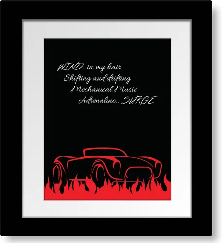 Vista 9 de Impresión artística de la letra de la canción de Barchetta roja - Rock Band Music Memorabilia