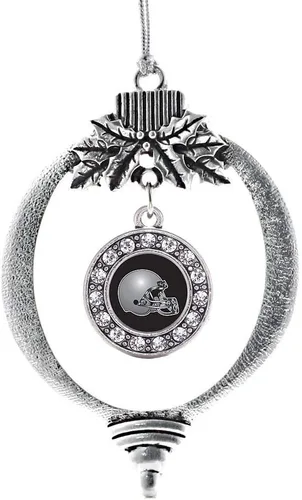 Vista 400 de Inspired Silver - Adorno de cromosoma 21 con dije de círculo de plata con joyas de circonita cúbica