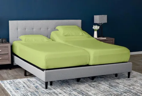 Vista 26 de Cottingon Juego de 5 sábanas divididas tamaño King para camas ajustables, juegos de ropa de cama 100% microfibra cepillada para camas de número