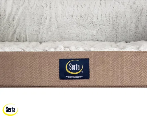 Vista 7 de Serta Cama ortopédica acolchada tipo sofá para perros - Marrón chocolate (Pequeño)