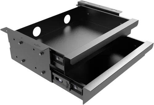 Vista 9 de Cajón deslizante extraíble montado debajo del escritorio para escritorio de oficina de 19.2 pulgadas de ancho x 13.4 pulgadas de profundidad