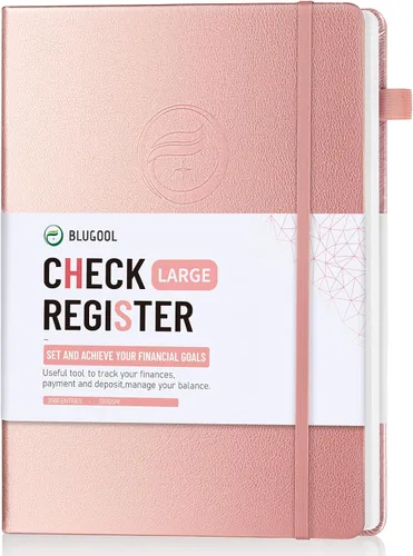 Vista 12 de Registros de cheques para chequera personal, registro Blugool de cheques con registros de cheques y transacciones, libro de registro de contabilidad