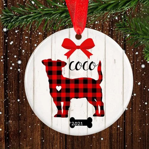 Vista 26 de Adorno de Navidad para mascotas, adorno de Beagle, regalos para amantes de mascotas, regalo conmemorativo para mascotas, recuerdo de Beagles