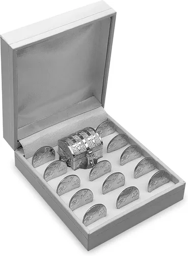 Vista 3 de Accesorios de Boda Monedas Unity – Monedas Clásicas Decorativas Hechas a Mano – Arras Para Boda - Arras Matrimoniales (Centenario)