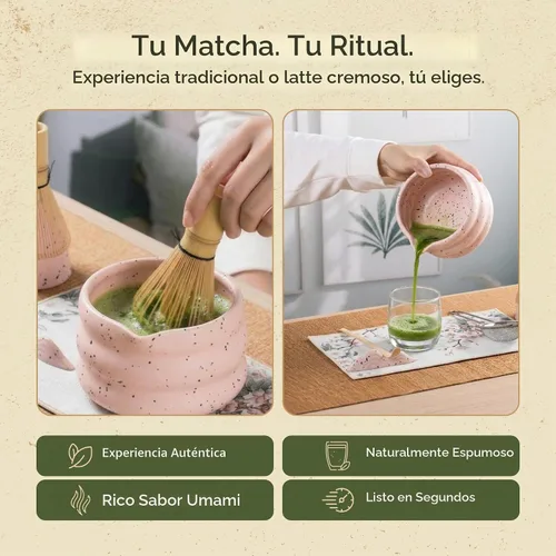 Vista 5 de Juego de batidor Matcha - 5 piezas Kit de té japonés