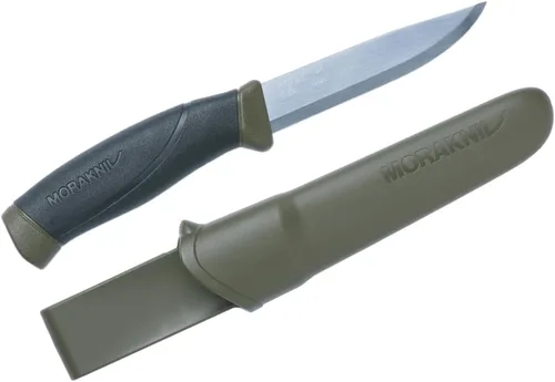 Vista 8 de Morakniv Companion Cuchillo de hoja fija de acero al carbono con funda