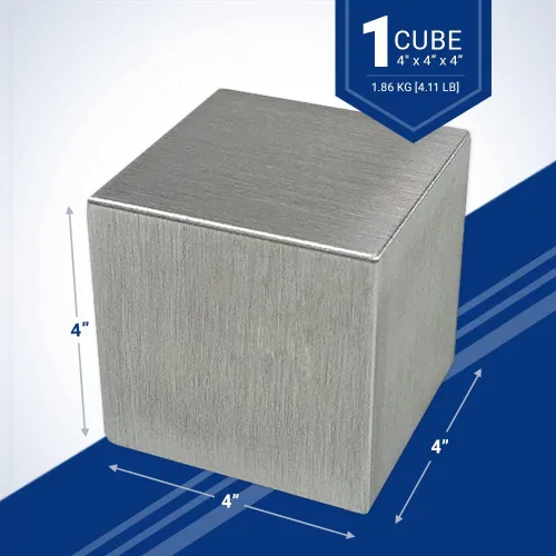 Vista 2 de Cubo de magnesio de 4 pulgadas, tamaño más grande