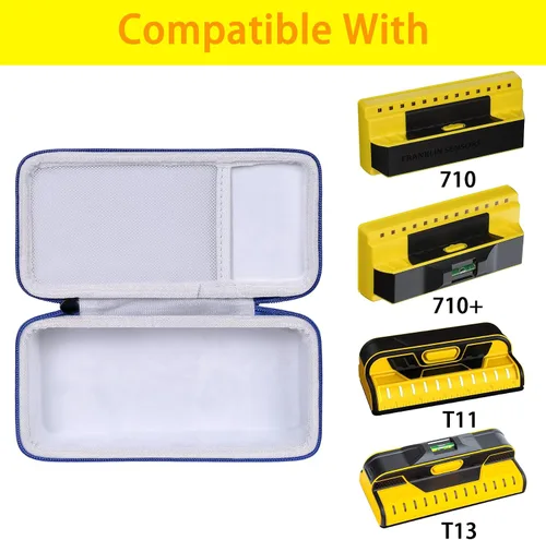Vista 3 de khanka Estuche de viaje rígido de repuesto para Franklin Sensors ProSensor 710 710+ T11 T13 Professional Stud Finder (azul)