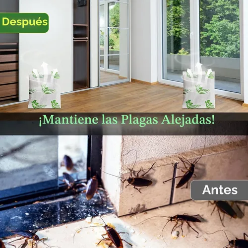 Vista 6 de Bolsas de control de plagas, bolsas repelentes de insectos y ratones, 10 unidades de aceite de menta para ratas, hormigas, cucarachas, arañas