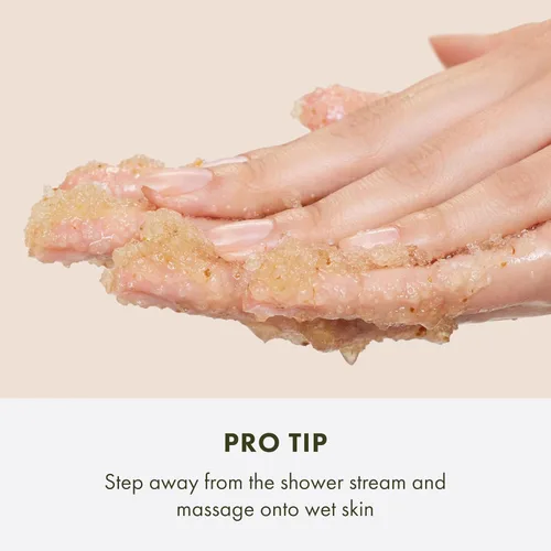 Vista 2 de Origins Exfoliante corporal suavizante de jengibre Suaviza y suaviza Con jengibre y sales del mar muerto, 21.2 onzas