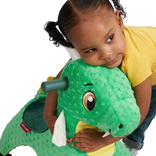 Vista 10 de Radio Flyer Juguete de Montar de Peluche para Niños Pequeños – Juguete de Montar Rodante Suave y Acolchado para Niños de 1–3 Años, Juguete de Empuje