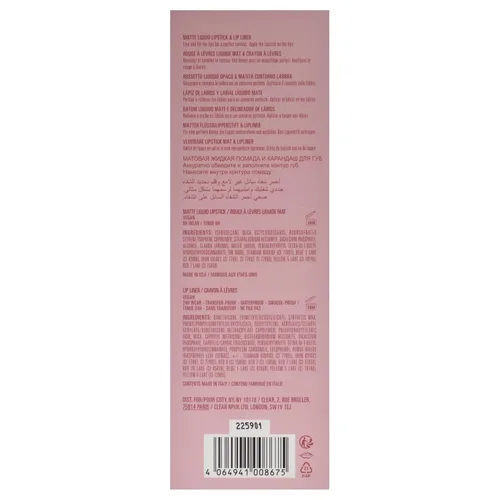 Vista 5 de Kylie Cosmetics Kit de labios mate, 700 Bare para mujeres, 2 lápices labiales líquidos mate de 0.10 onzas, delineador de labios de 0.03 onzas