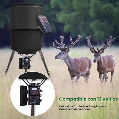 Vista 6 de Panel solar Sumind 12v 3.5w para alimentador de ciervos con pinzas