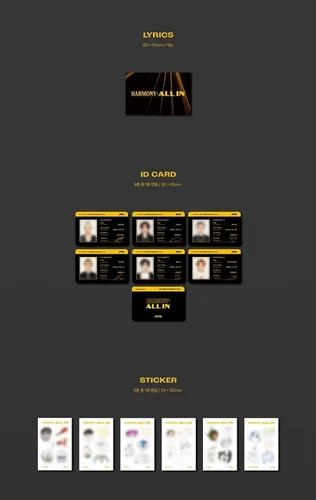 Vista 4 de Generic P1HARMONY HARMONY ALL IN 6º Mini álbum (FIT IN Ver.) K-POP SELLADO