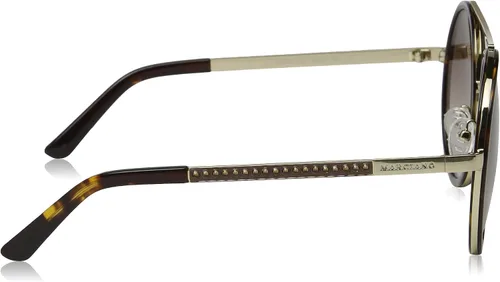 Vista 3 de Guess By Marciano GM0780 Gafas de Sol - Marco Habana Oscuro, Lentes Marrón Gradiente, 2.165 in GM07805552F