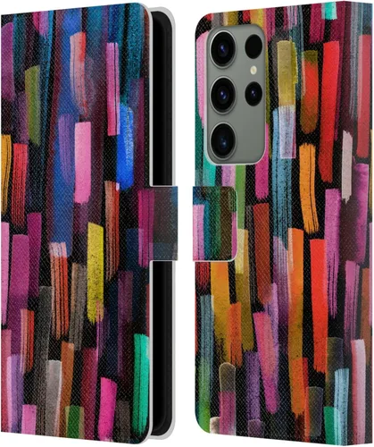 Vista 70 de Head Case Designs Officially Licensed Ninola Brushstrokes Black Summer Patterns Leather Wallet Case Compatible with Samsung Galaxy A07 4G