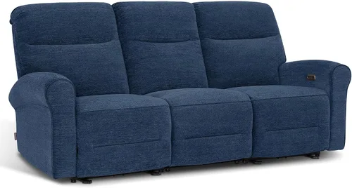 Vista 23 de MCombo Sofá reclinable eléctrico Hugger de pared de 87.8 pulgadas, sofá reclinable triple de 3 asientos con puertos USB, sofá reclinable con brazo
