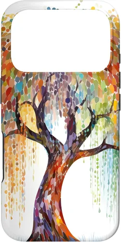 Vista 30 de Weeping Willow Tree Colorful Mosaic Case for iPhone 17