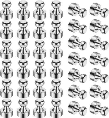 Vista 19 de 12 paquetes de imanes de nevera negros, imán de refrigerador de metal, imanes de pinza fuertes para pizarra blanca, refrigerador, pizarra de borrado