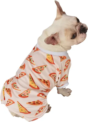 Vista 15 de CuteBone Pijamas de Navidad Suaves y Elásticos para Perros - Pijamas Acogedores para Mascotas Mono Transpirable para Perros Pequeños - Atuendo
