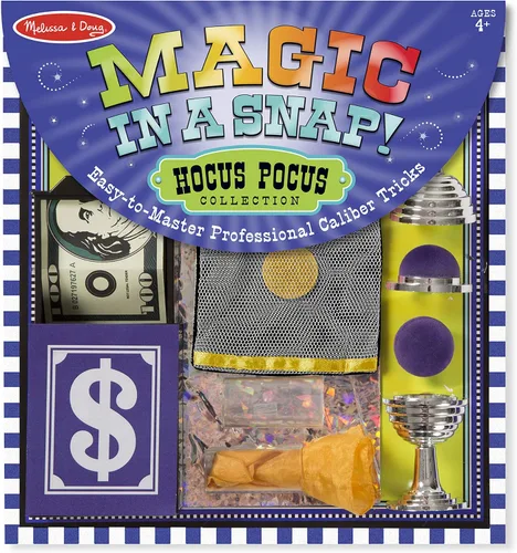 Vista 3 de Melissa & Doug Magician Costume Role Play Set - Includes Hat, Cape, Wand, Magic Tricks