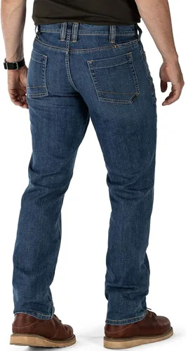 Vista 2 de 5.11 Tactical Defender-Flex Jeans rectos, tela elástica mecánica, bolsillos clásicos, estilo 74477