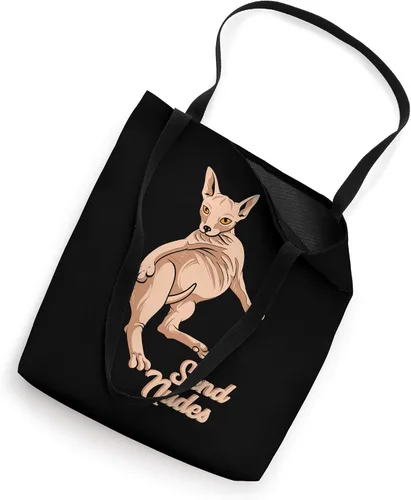 Vista 2 de Send Nudes - Gato desnudo - Divertido bolso de mano de gato esfinge sin pelo