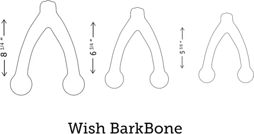 Vista 5 de Pet Qwerks Wishbone BarkBone - Juguete masticable de nailon para masticadores agresivos, sabor a mantequilla de maní, 8.25 pulgadas