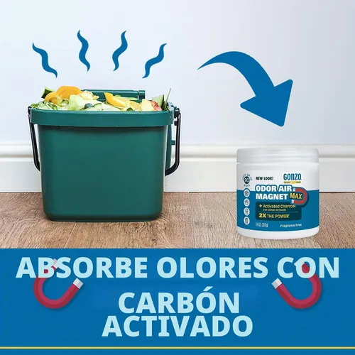 Vista 9 de Gonzo Natural Magic Imán de aire de olor con carbón activado, eliminador de olores, 14 onzas