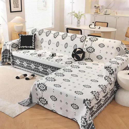 Vista 11 de OstepDecor Fundas para sofá modular, 2 piezas, manta de sofá en forma de L, funda de sofá seccional, lavable, fundas para sofá chaise lounge