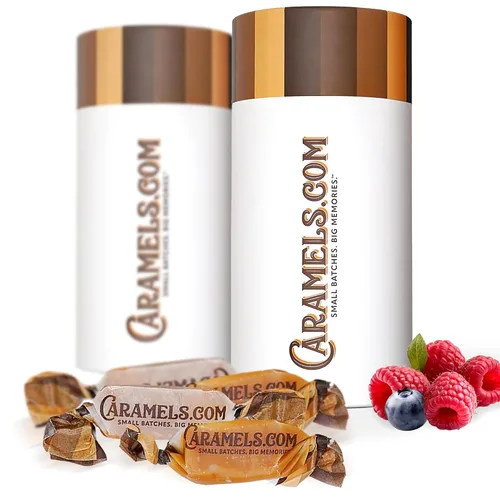 Vista 10 de Caramels.com Caramelos de escocés y ron con mantequilla Caramelo suave Pack de dos Envueltos individualmente Regalo variado ideal