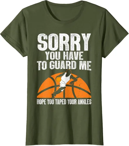 Vista 54 de Camiseta divertida de baloncesto para hombres y mujeres, Negro