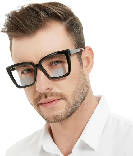 Vista 2 de Lentes de lectura bifocales para mujeres y hombres, bifocales cuadrados, con bloqueo de luz azul, lectores 1.0, 1.25, 1.5, 1.75, 2.0 a 3.0, 3.5