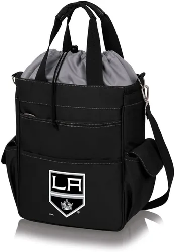 Vista 20 de PICNIC TIME NHL - Bolsa de mano unisex para adultos NHL Activo Negro con detalles grises.